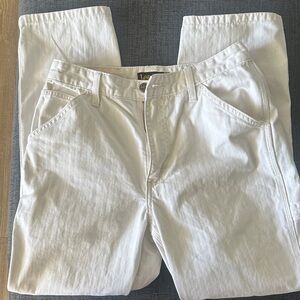 Lee carpenter White Denim Pants
